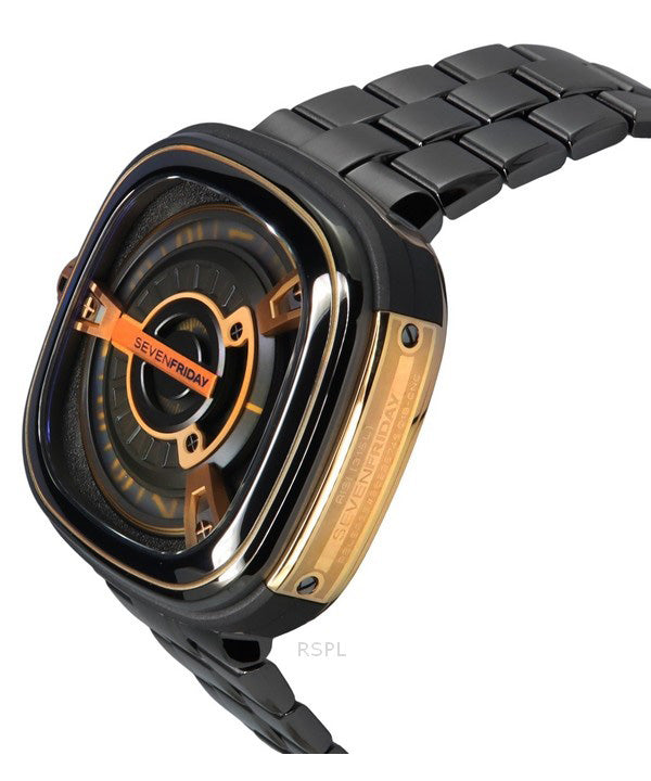 Sevenfriday M-Series Stainless Steel Black Dial Automatic M2/02M SF-M2