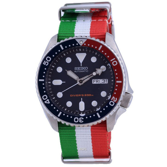 Seiko Automatic Divers Polyester SKX009K1-var-NATO23 200M Mens Watch