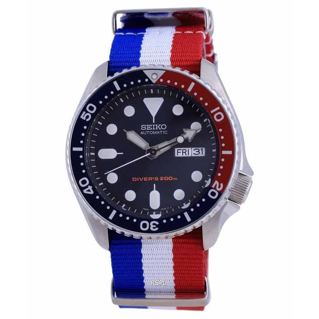 Seiko Automatic Divers Polyester SKX009K1-var-NATO25 200M Mens Watch