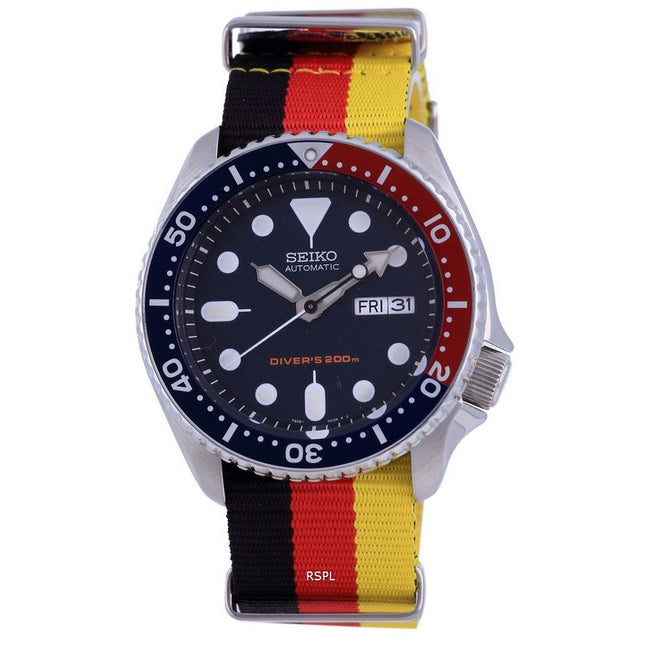 Seiko Automatic Divers Polyester SKX009K1-var-NATO26 200M Mens Watch