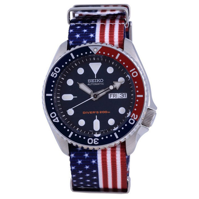 Seiko Automatic Divers Polyester SKX009K1-var-NATO27 200M Mens Watch