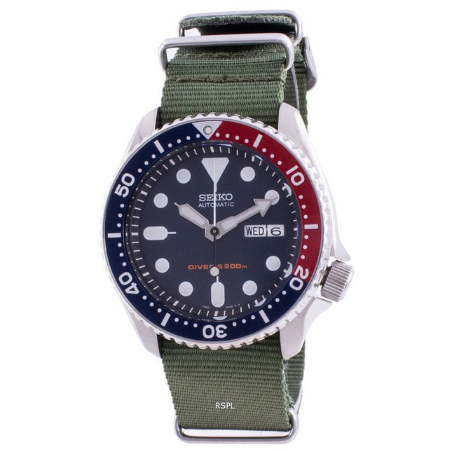 Seiko Automatic Divers Deep Blue SKX009K1-var-NATO9 200M Mens Watch