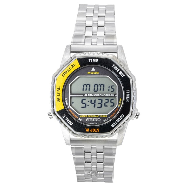 Seiko Rotocall Digital Chronograph Stainless Steel Quartz SMGG17P1 100M Men's Watch