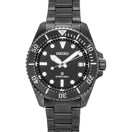 Seiko Prospex Stainless Steel Black Dial Solar Diver's SNE599P1 200M Men's Watch