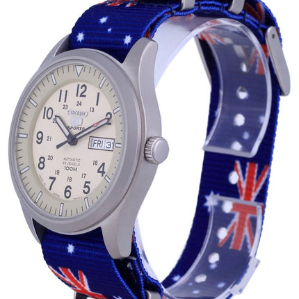 Seiko 5 Sports Military Automatic Japan Made SNZG07J1-var-NATO30 100M Mens Watch
