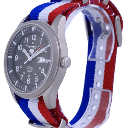 Seiko 5 Sports Military Automatic Polyester SNZG09K1-var-NATO25 100M Mens Watch