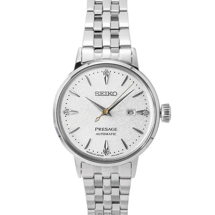 Seiko Presage Cocktail Diamond Accents Stainless Steel Silver Dial Automatic SRE017J1 Women's Watch