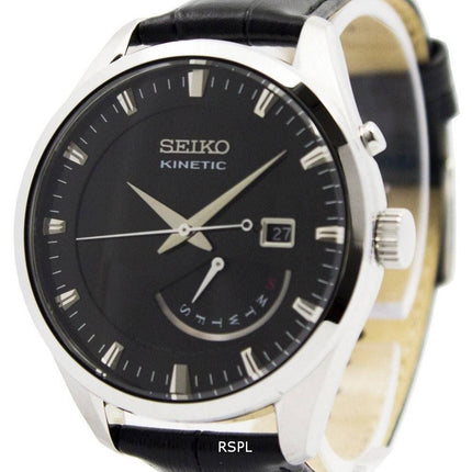 Refurbished Seiko Kinetic Leather Strap SRN045P2 Men's Watch