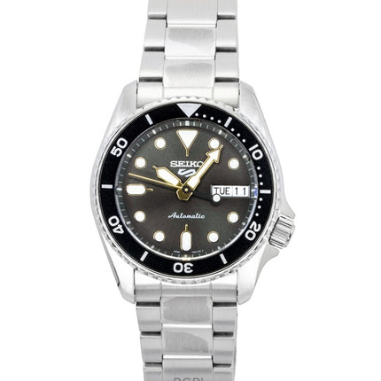Seiko 5 Sports SKX Street Stonewash Stainless Steel Black Dial Automatic SRPL79K1 100M Men's Watch