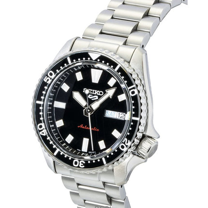 Seiko 5 Sports SKX Redux Stainless Steel Black Dial Automatic SRPL85K1 100M Men's Watch