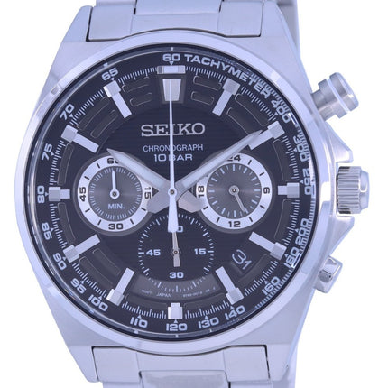 Seiko Neo Sports Chronograph Black Dial Quartz SSB397 SSB397P1 SSB397P 100M Men's Watch