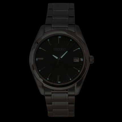 Seiko Stainless Steel Green Dial Quartz SUR527P1 100M Men's Watch