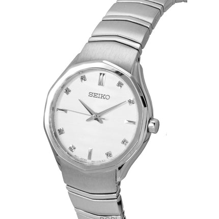 Seiko Conceptual Stainless Steel White Dial Quartz SUR615P1 Women's Watch