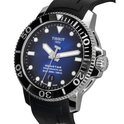 Tissot T-Sport Seastar 1000 T120.407.17.041.00 T1204071704100 Powermatic 80 Automatic 300M Men's Watch