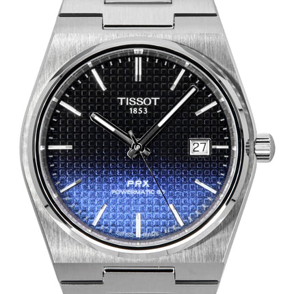 Tissot PRX Powermatic 80 Gradient Stainless Steel Black Chameleon Dial Automatic T137.407.11.051.01 100M Men's Watch