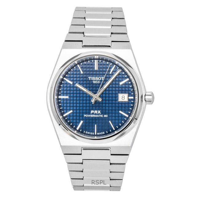 Tissot PRX Titanium Blue Dial Automatic T137.807.44.041.00 100M Men's Watch