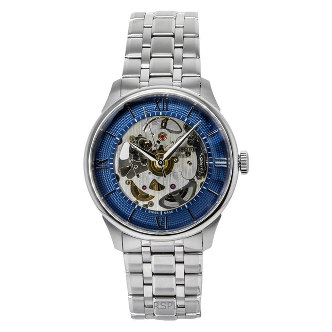 Tissot Chemin Des Tourelles Stainless Steel Blue Skeleton Dial Automatic T139.836.11.048.00 Men's Watch