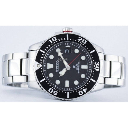 Refurbished Seiko Prospex Black Dial Solar Diver's SNE437P1 200M Men's Watch