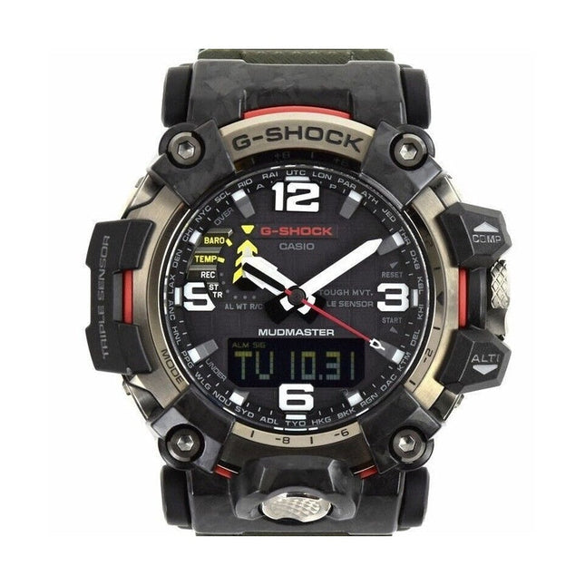 Refurbished Casio G-Shock Mudmaster Analog Digital Resin Strap Black Dial Solar GWG-2000-1A3 200M Men's Watch