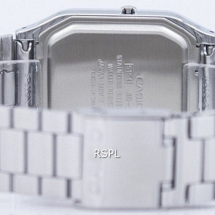 Refurbished Casio Vintage Analog Digital Stainless Steel Black Dial Quartz AQ-230A-1DHDF Unisex Watch