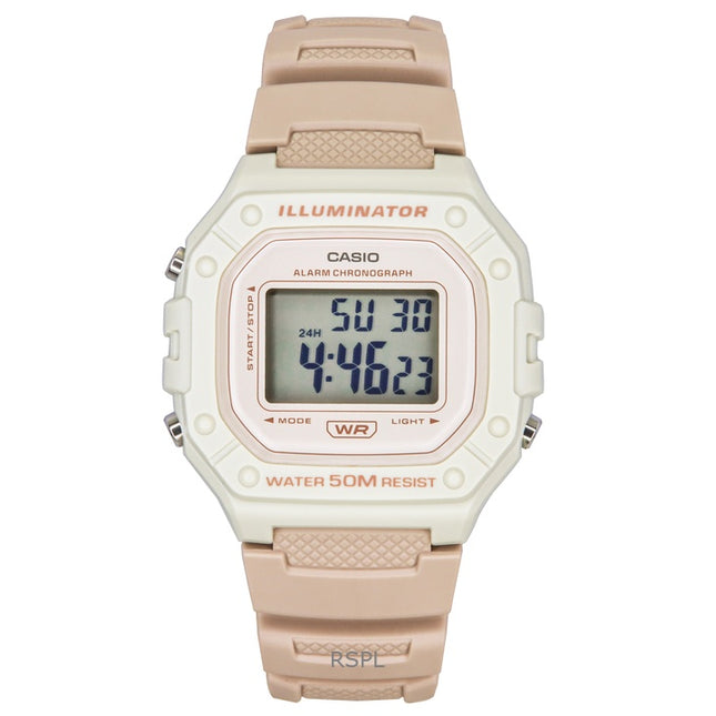 Casio POP Digital Resin Strap Quartz W-218HC-4A2V Unisex Watch