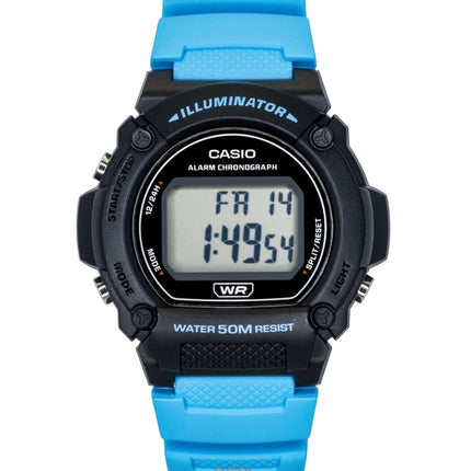 Casio Standard Digital Blue Resin Strap Quartz W-219H-2A2V Men's Watch
