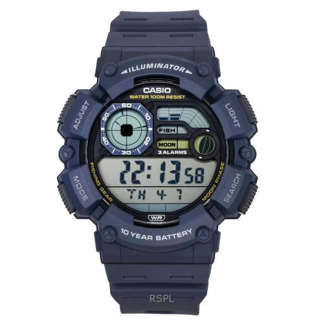 Casio Youth Digital Resin Strap Quartz WS-1500H-2AV 100M Men's Watch