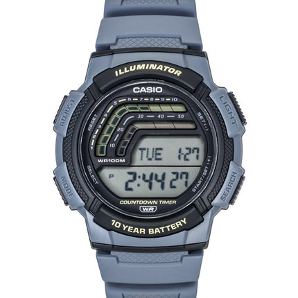 Casio Digital Resin Strap Quartz WS-1800-2AV 100M Men's Watch