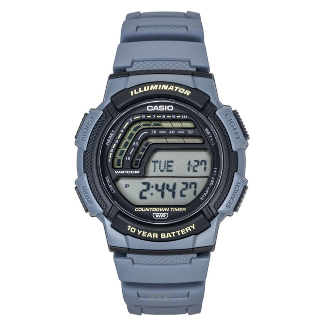 Casio Digital Resin Strap Quartz WS-1800-2AV 100M Men's Watch