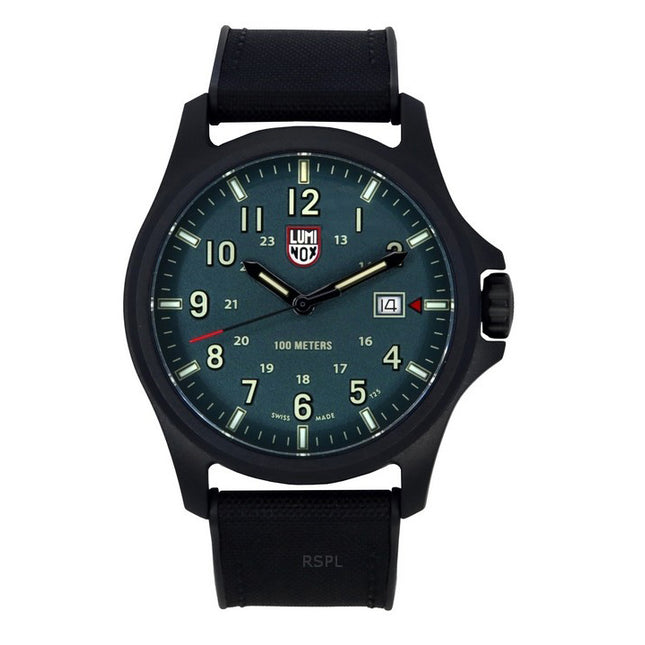 Luminox Atacama Field Rubber Strap Green Dial Quartz XL.1977 100M Men's Watch