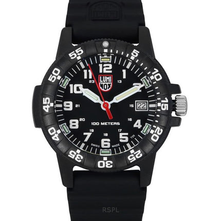 Luminox Leatherback Sea Turtle Silicone Strap Black Dial Quartz XS.0301.L 100M Men's Watch