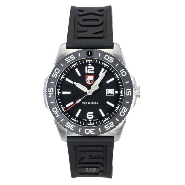 Luminox Pacific Diver Rubber Strap Black Dial Quartz Diver's XS.3121.1 200M Men's Watch
