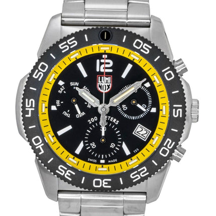 Luminox Pacific Diver Chronograph Stainless Steel Black Dial Quartz Diver's XS.3145.M 200M Men's Watch
