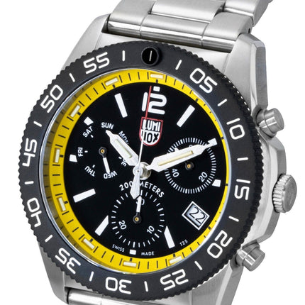 Luminox Pacific Diver Chronograph Stainless Steel Black Dial Quartz Diver's XS.3145.M 200M Men's Watch