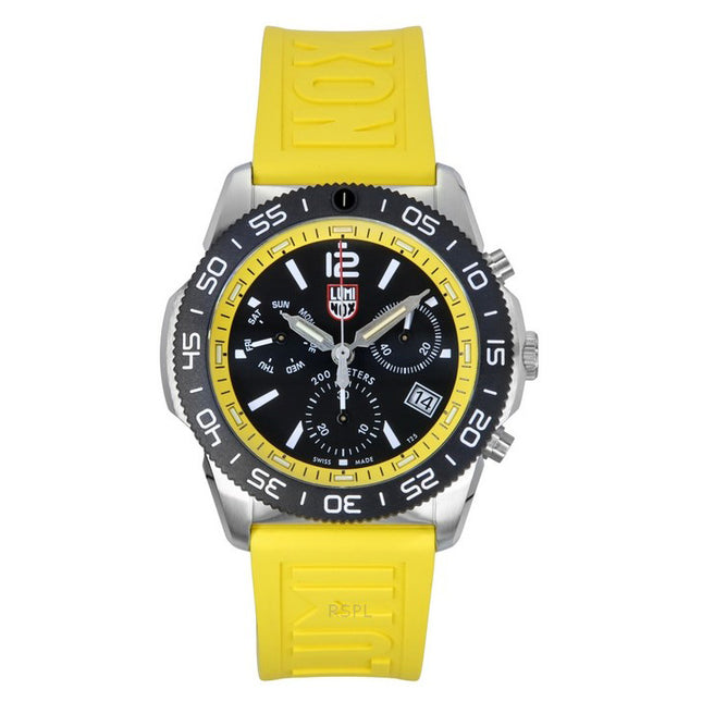 Luminox Pacific Diver Chronograph Rubber Strap Black Dial Quartz XS.3145.SET 200M Men's Watch