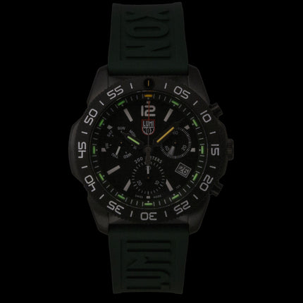 Luminox Pacific Diver Chronograph Rubber Strap Black Dial Quartz Diver's XS.3147 200M Men's Watch