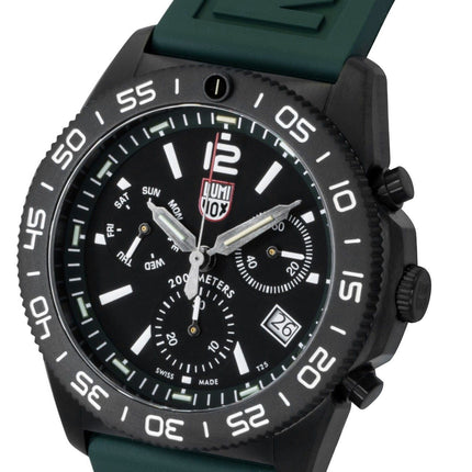 Luminox Pacific Diver Chronograph Rubber Strap Black Dial Quartz Diver's XS.3147 200M Men's Watch