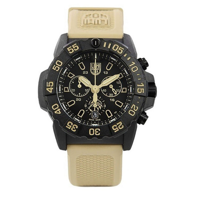 Luminox Navy Seal Foundation Chronograph Black Dial Quartz Diver's XS.3590.NSF.SET 200M Men's Watch With Extra Strap