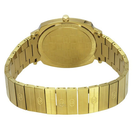 Gucci Grip Gold Tone Stainless Steel Gold Dial Quartz YA157409 Unisex Watch