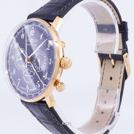 Refurbished Zeppelin Series LZ 129 Hindenburg Germany Made 7038-3 70383 Men's Watch