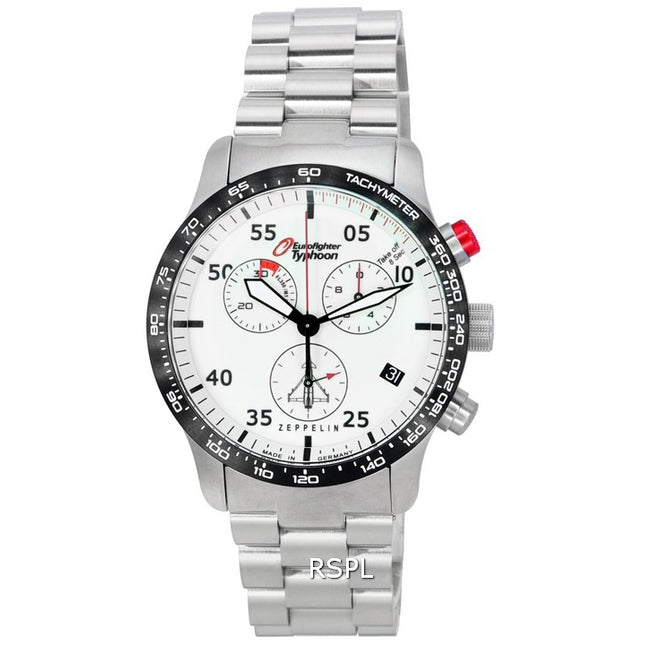 Zeppelin Eurofighter Typhoon Chronograph Beige Luminous Dial Quartz 7298M-5 7298M5 100M Men's Watch