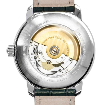 Zeppelin Friedrichshafen Leather Strap Green Dial Automatic 85562 Men's Watch