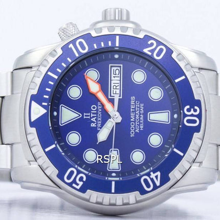 Ratio Free Diver Helium-Safe 1000M Sapphire Automatic 1068HA96-34VA-01 Men's Watch