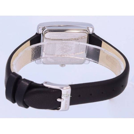 Anne Klein Leather Black Dial Quartz 2707BKBK Womens Watch