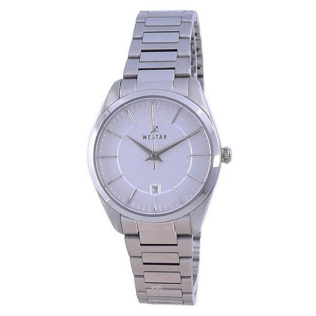 Westar Silver Dial Stainless Steel Quartz 40213 STN 107 Women's Watch
