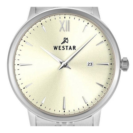 Westar Profile Stainless Steel Light Champagne Dial Quartz 40215STN102 Womens Watch