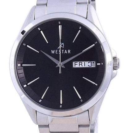 Westar Black Dial Stainless Steel Quartz 50212 STN 103 Men's Watch