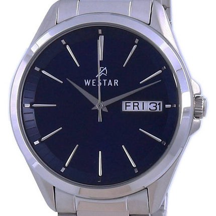 Westar Blue Dial Stainless Steel Quartz 50212 STN 104 Men's Watch
