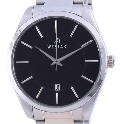 Westar Black Dial Stainless Steel Quartz 50213 STN 103 Men's Watch