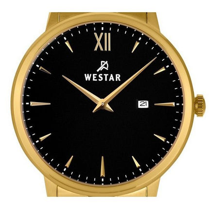Westar Profile Stainless Steel Black Dial Quartz 50215GPN103 Mens Watch
